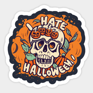 I hate Halloween Sticker